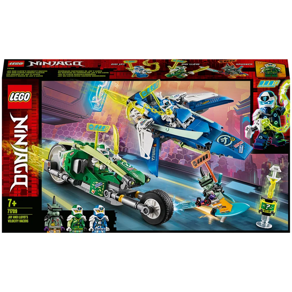 LEGO NINJAGO : Ensemble de Jeux de Construction Les bolides de Course de Jay et Lloyd (71709) Image 1