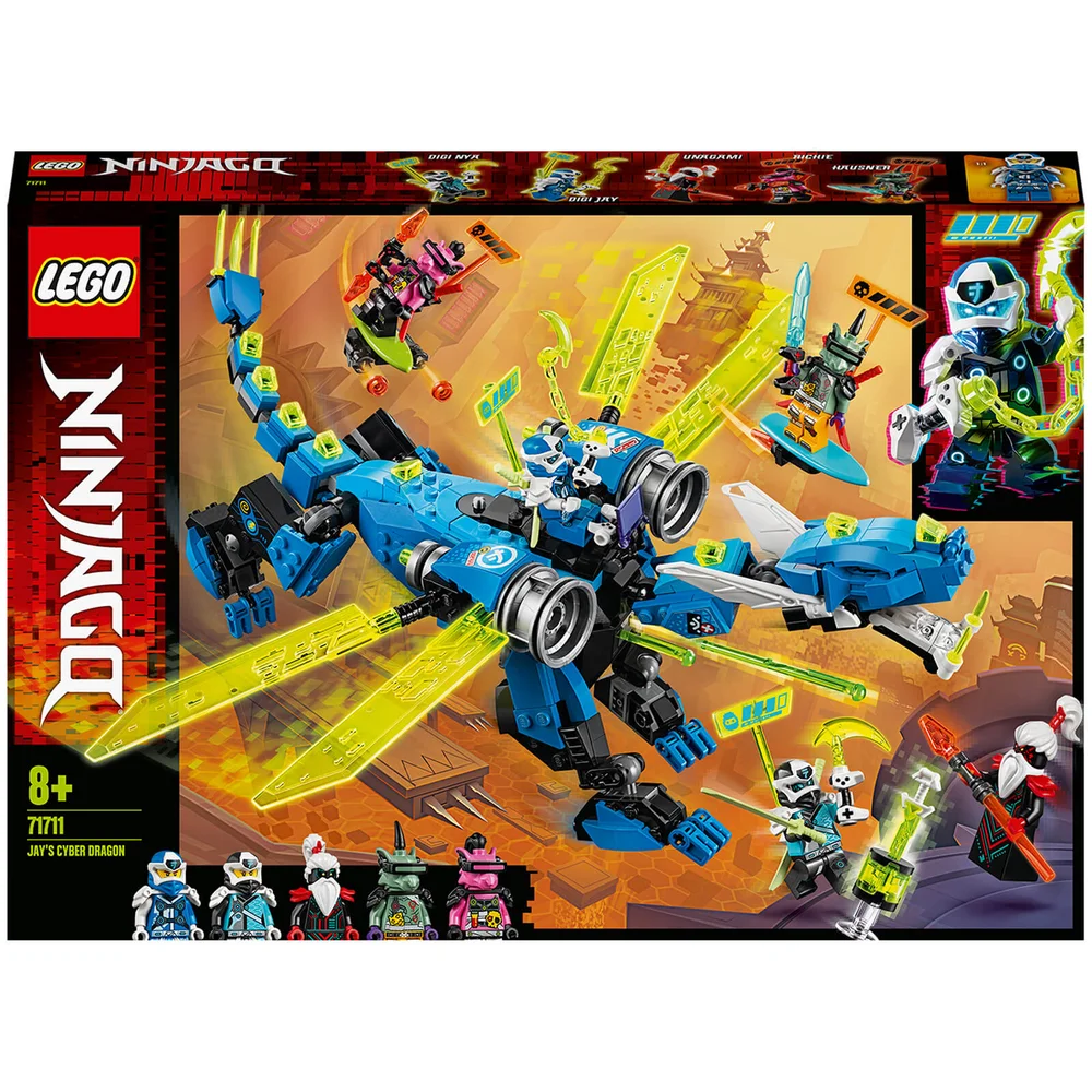 LEGO NINJAGO : Figurine articulée en Jouet Le Cyber Dragon de Jay (71711) Image 1