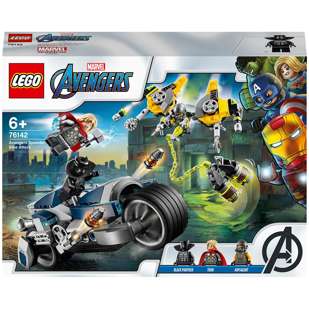 LEGO® LEGO® Marvel: L'attaque du Speeder Bike des Avengers (76142) Image 1