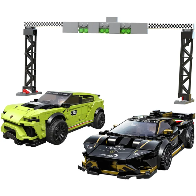 LEGO Speed Champions : Ensemble de Jeux de Construction La Lamborghini Urus ST-X et la Lamborghini Huracán Super Trofeo EVO