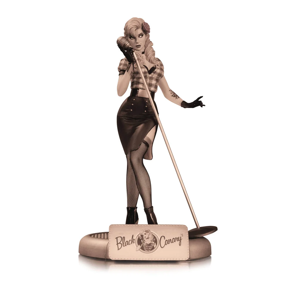 DC Collectibles DC Comics DC Bombshells Black Canary Sepia Variant Statue Image 1