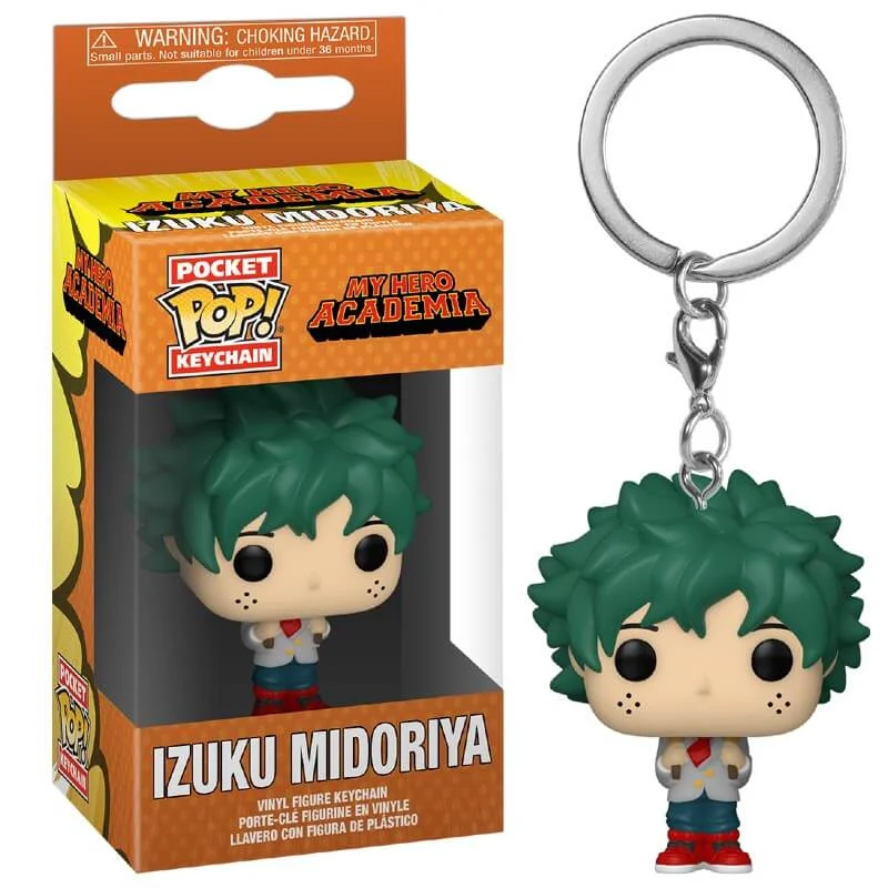 My Hero Academia Deku en Uniforme Scolaire Pop ! Porte-clés Image 1