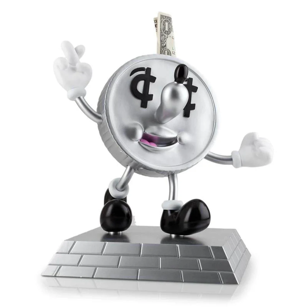 Kidrobot Figurine en vinyle Lucky Money Coin 20 cm, Par Jeremy ville Image 1