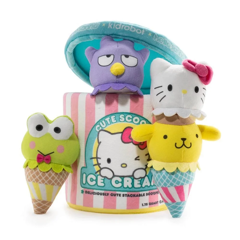 Peluche Moyenne Hello Kitty Ice Cream Scoops Kidrobot Sanrio Image 1