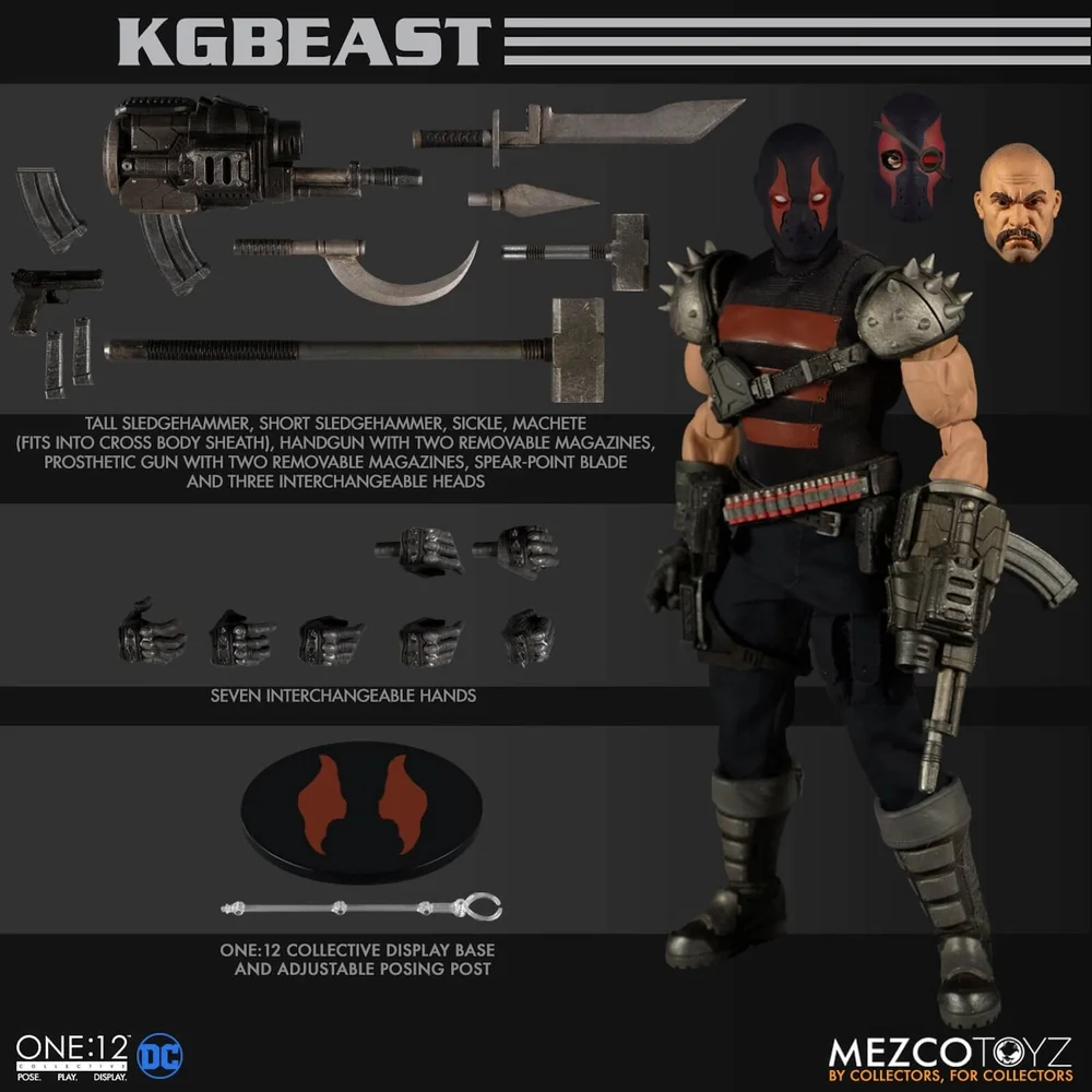 Mezco One:12 Collection DC Comics Figurine articulée KGBeast Image 1