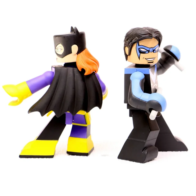 DC Comics Pack de 2 Figurines Batgirl et Dick Grayson Comic Vinimate EXC