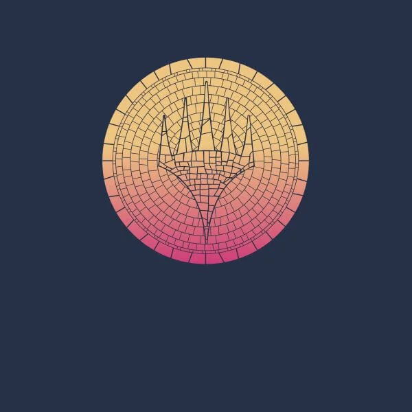 Magic: The Gathering Theros: Beyond Death Planeswalker Symbol Gradient Women's T-Shirt - Navy