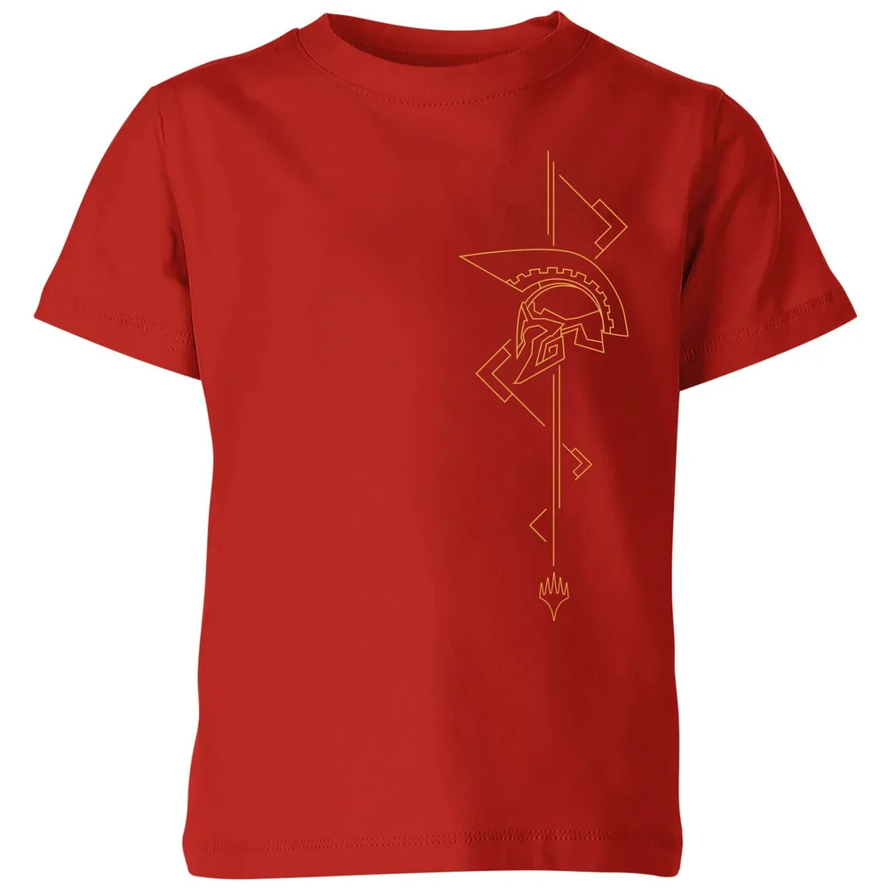 Magic: The Gathering Theros: Beyond Death Asymmetrical Helmet Kids' T-Shirt - Red - 3-4 ans Image 1