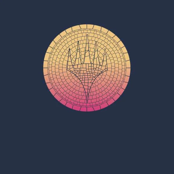 Magic: The Gathering Theros: Beyond Death Planeswalker Symbol Gradient Men's T-Shirt - Navy