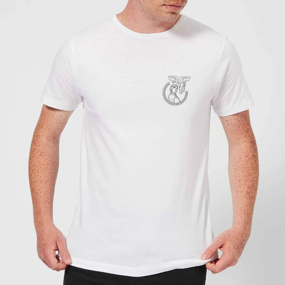 Magic: The Gathering Theros: Beyond Death Elspeth Mask Square Men's T-Shirt - White - S Image 1