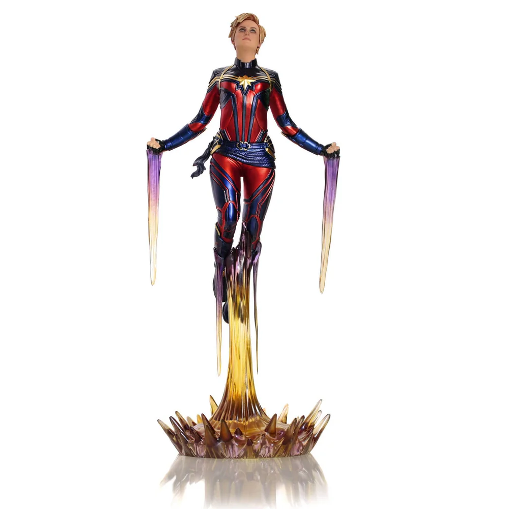 Iron Studios Avengers : Endgame BDS Statuette à l'échelle artistique 1/10 Captain Marvel 26 cm Image 1