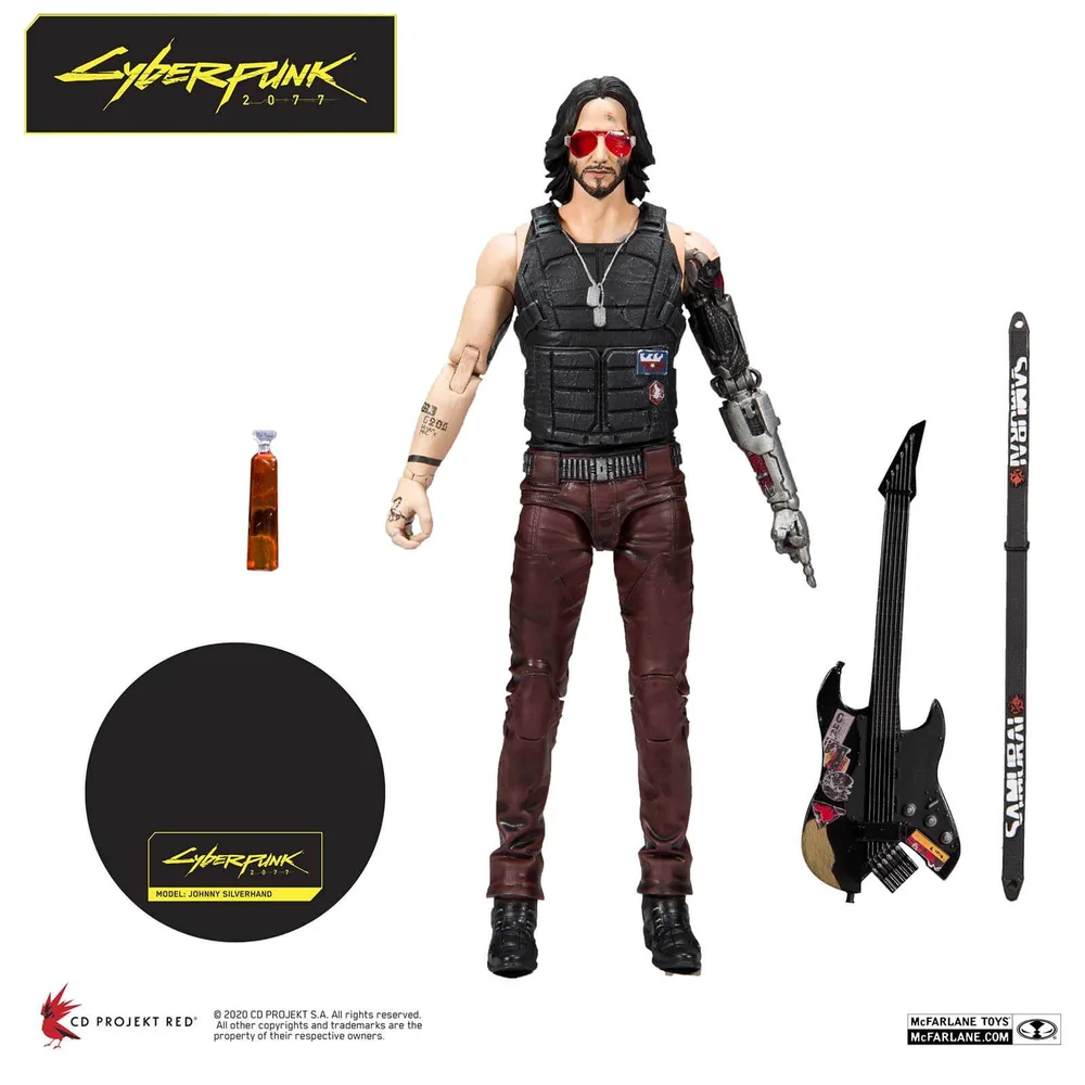McFarlane Cyberpunk 2077 Figurine articulée Johnny Silverhand 18 cm Image 1