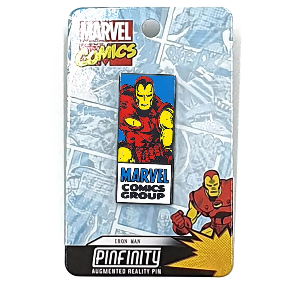 Pin's Réalité Augmentée Marvel Iron Man Comic Image 1