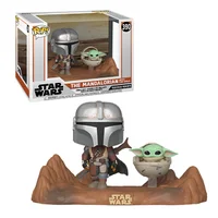 Star Wars Le Mandalorien et l'Enfant (Bébé Yoda) Pop ! Moment de Télévision
