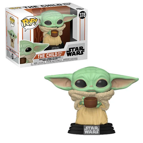 Star Wars The Mandalorian L'Enfant (Bébé Yoda) avec Tasse Pop ! Figurine en Vinyle Image 1