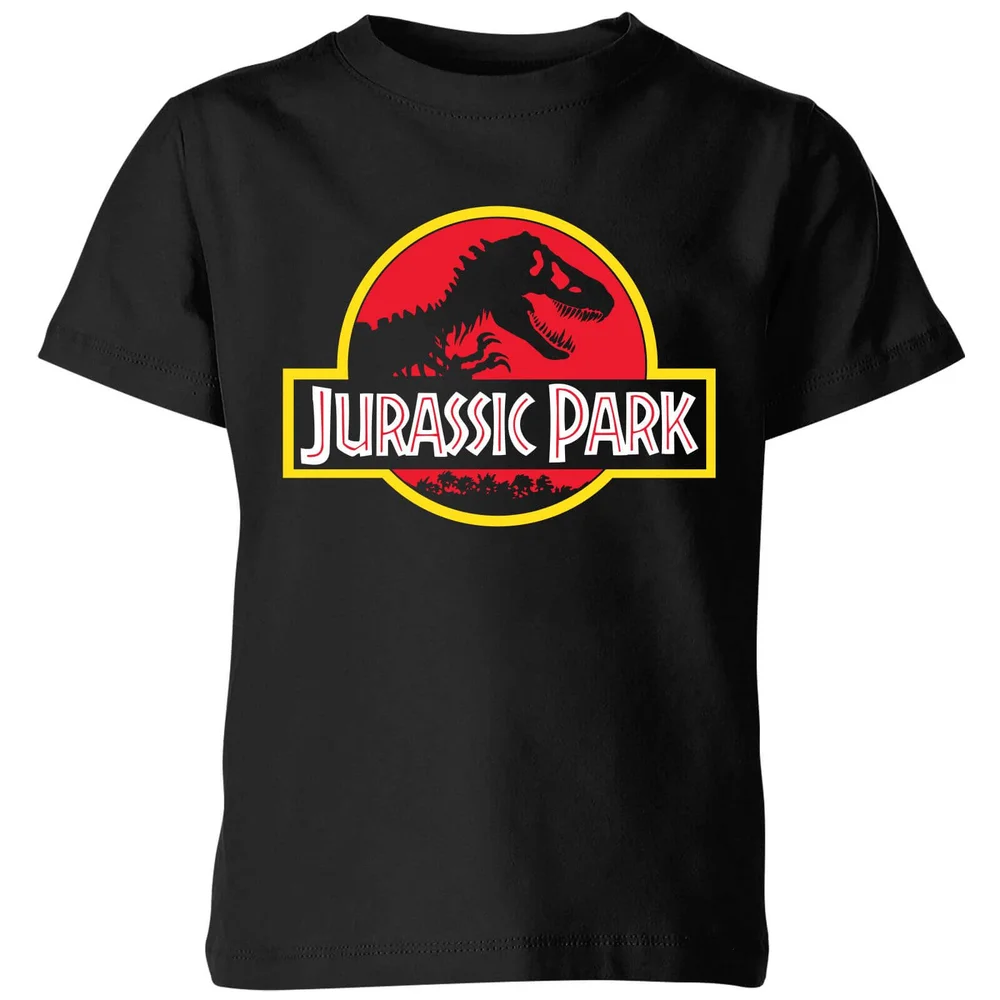 Classic Jurassic Park Logo Kids' T-Shirt - Black - 3-4 ans Image 1