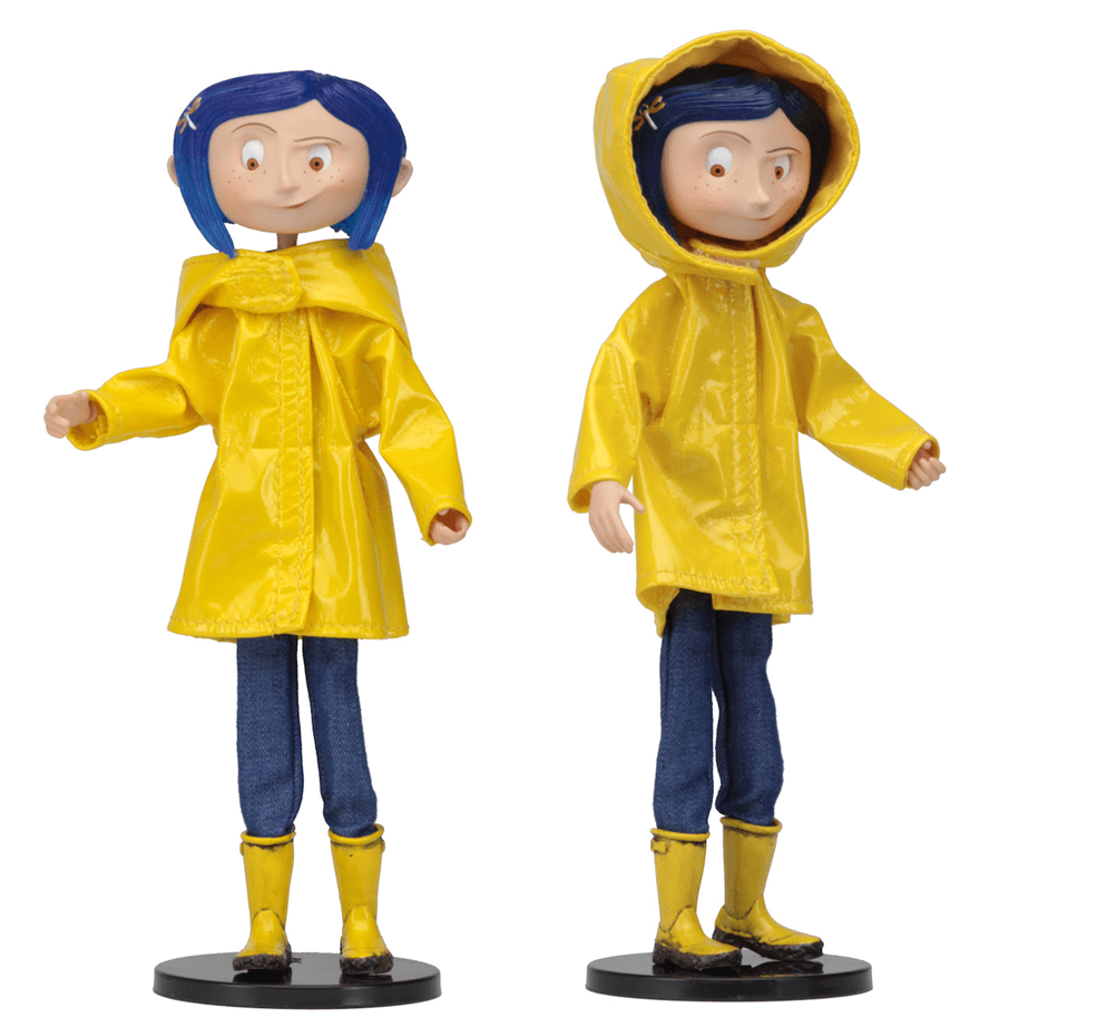 NECA Coraline - Poupée Bendy Fashion - Manteau de Pluie Image 1