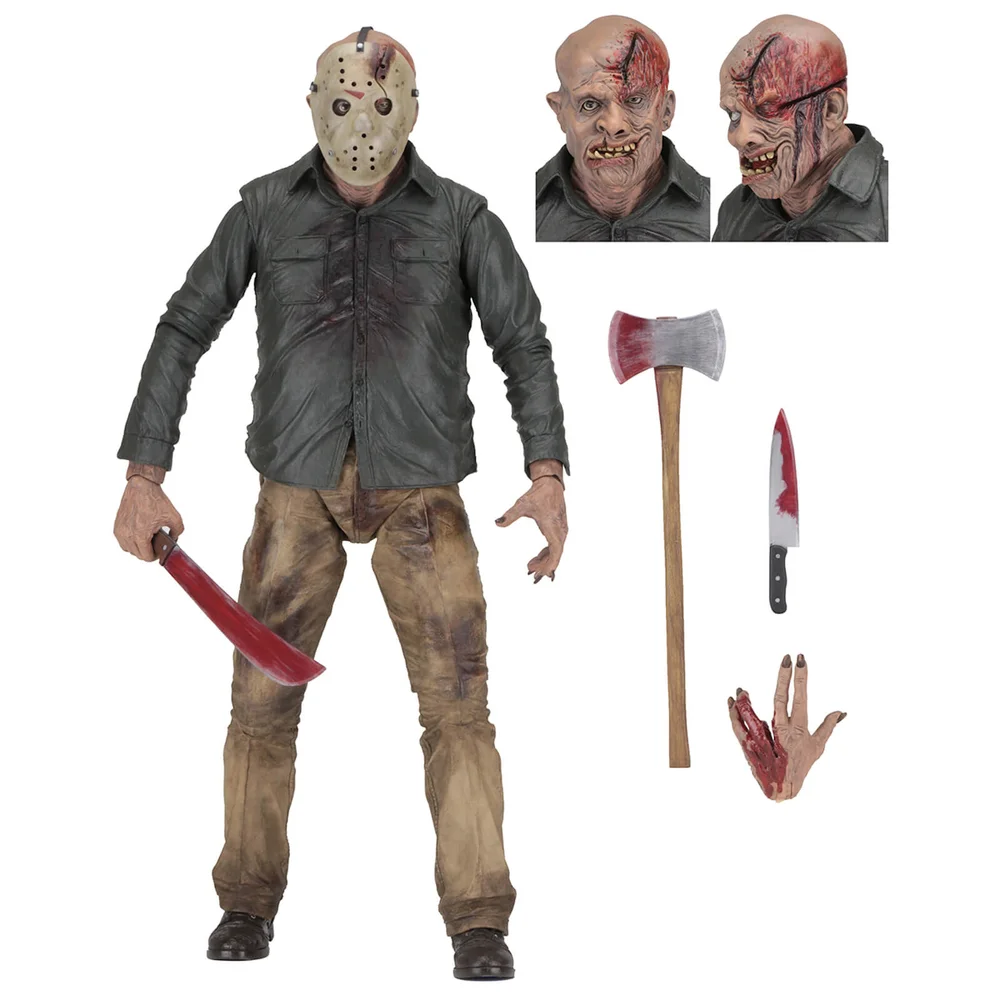 NECA le Vendredi 13 - Figurine l'Échelle 1/4 Jason Quatrième Partie Image 1