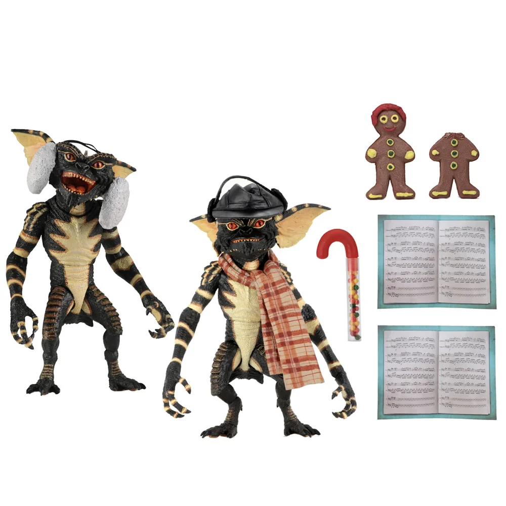 NECA Gremlins - 7" Scale Action Figure - Christmas Carol Winter Scene 2-Pack Image 1