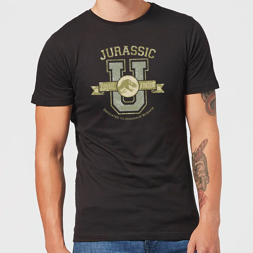 Jurassic Park Fossil Finder Men's T-Shirt - Black - S Image 1