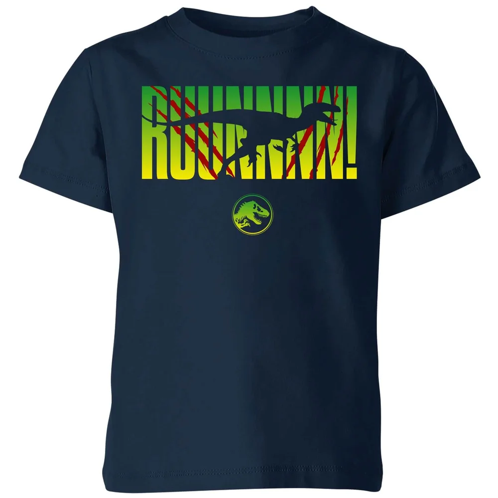 Jurassic Park Run! Kids' T-Shirt - Navy - 7-8 ans Image 1