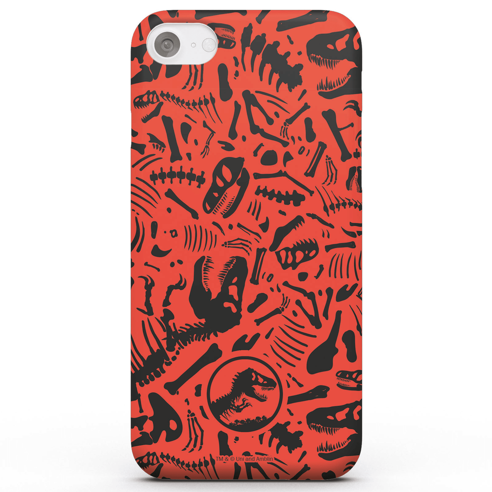 Coque Smartphone Red Pattern - Jurassic Park pour iPhone et Android - iPhone 5/5s - Coque Simple Matte Image 1