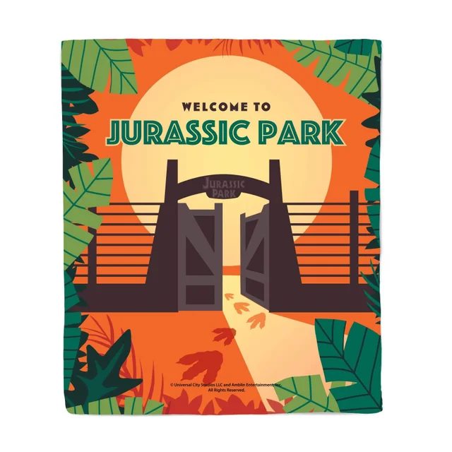Plaid Jurassic Park Portes d'Entrée