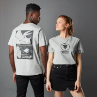 T-shirt Jurassic Park Primal Triceratops - Gris - Unisexe