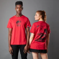 T-shirt Jurassic Park Primal T-Rex - Rouge - Unisexe