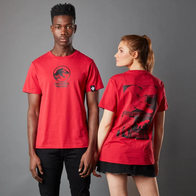 T-shirt Jurassic Park Primal T-Rex - Rouge - Unisexe