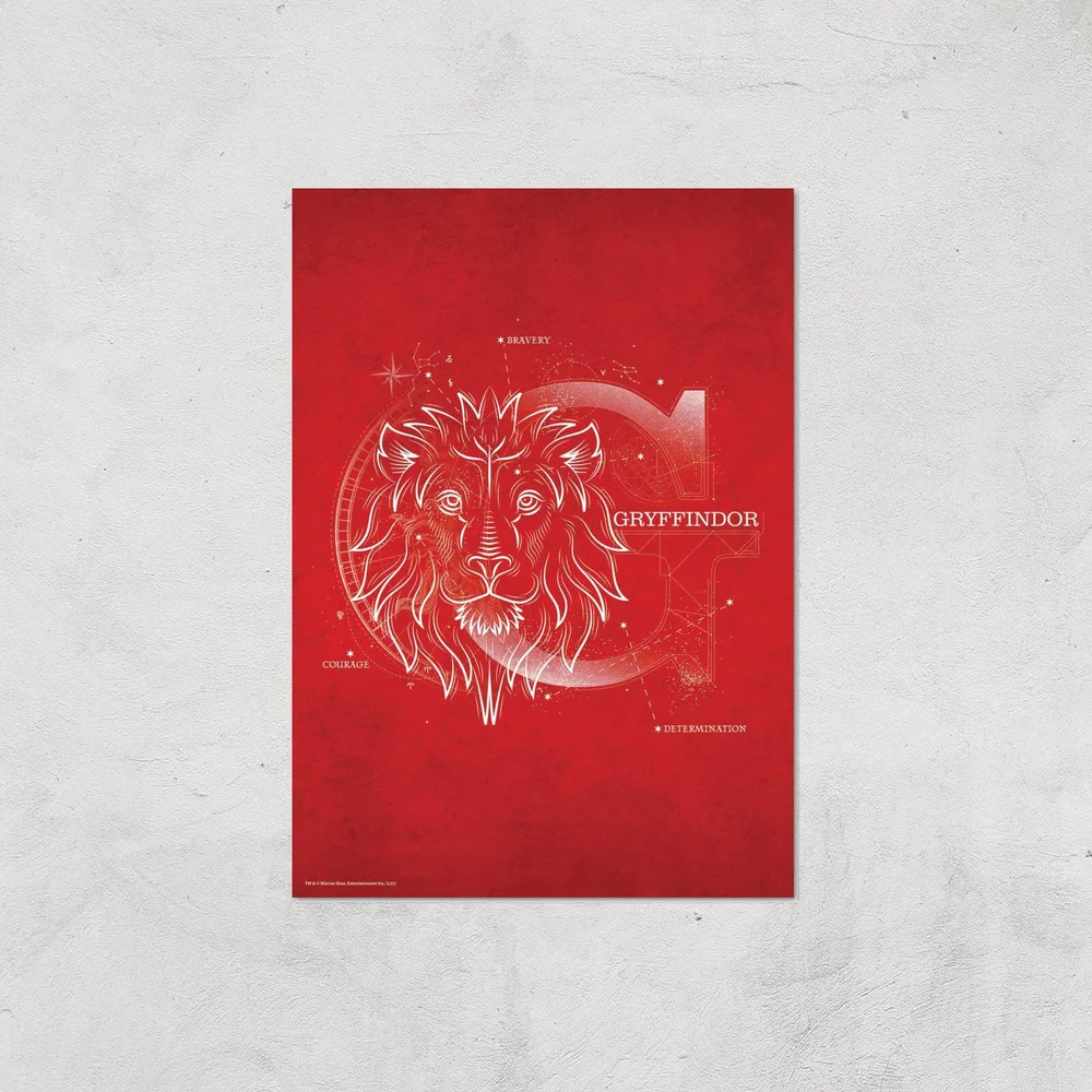 Harry Potter Gryffindor Giclee Art Print - A3 - Print Only Image 1