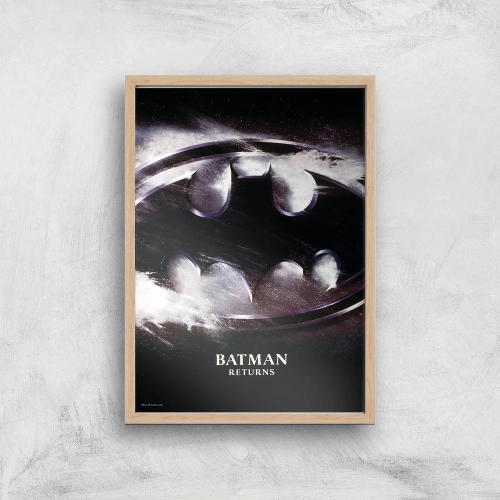 Batman Returns Giclee Art Print - A2 - Wooden Frame Image 1
