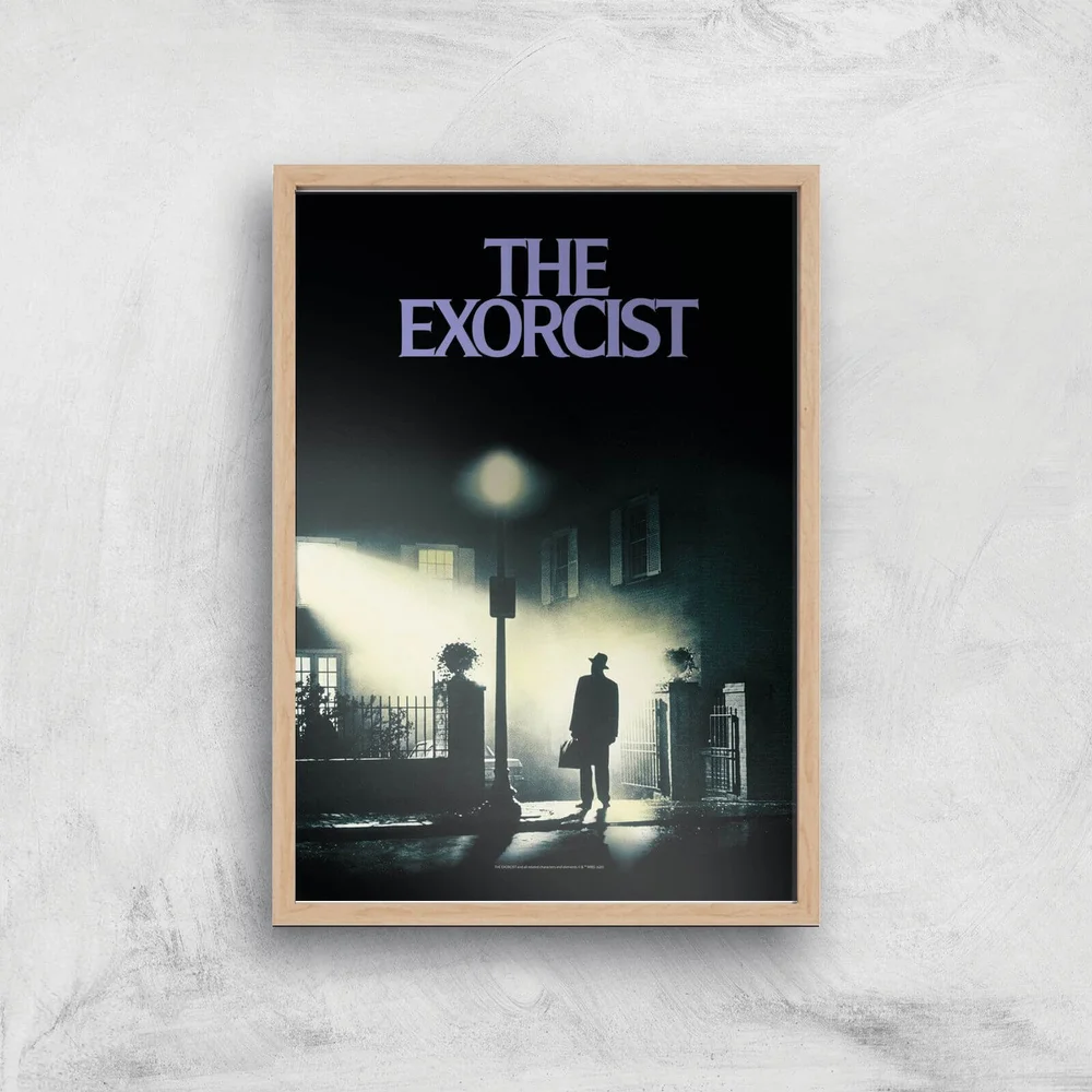 Affiche Poster L'Exorciste Giclee Art Print - A3 - Wooden Frame Image 1