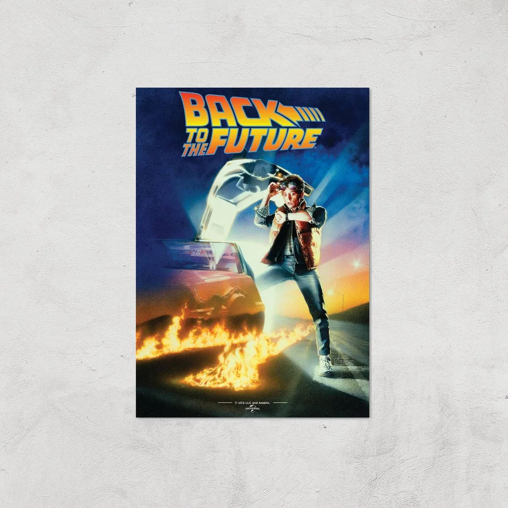 Back To The Future Part 1 Giclee Art Print - A3 - Print Only Image 1