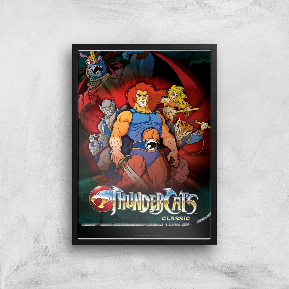 Thundercats Giclee Art Print - A4 - Black Frame Image 1