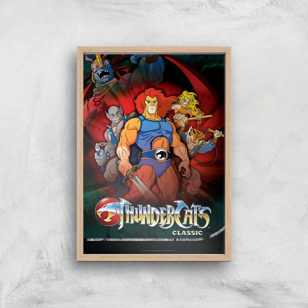 Thundercats Giclee Art Print - A2 - Wooden Frame Image 1