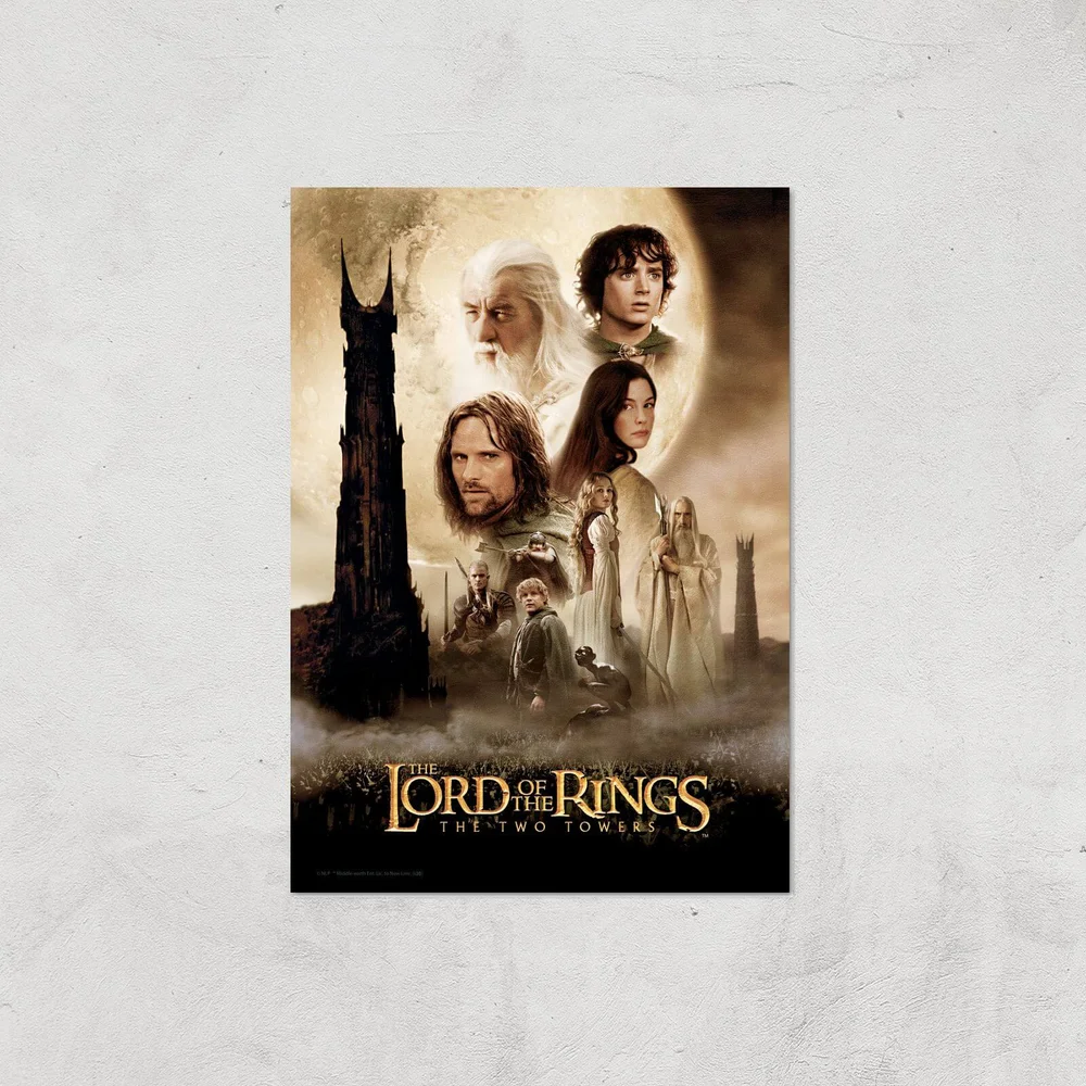Lord Of The Rings: The Two Towers Giclee Art Print - A4 - Print Only Image 1