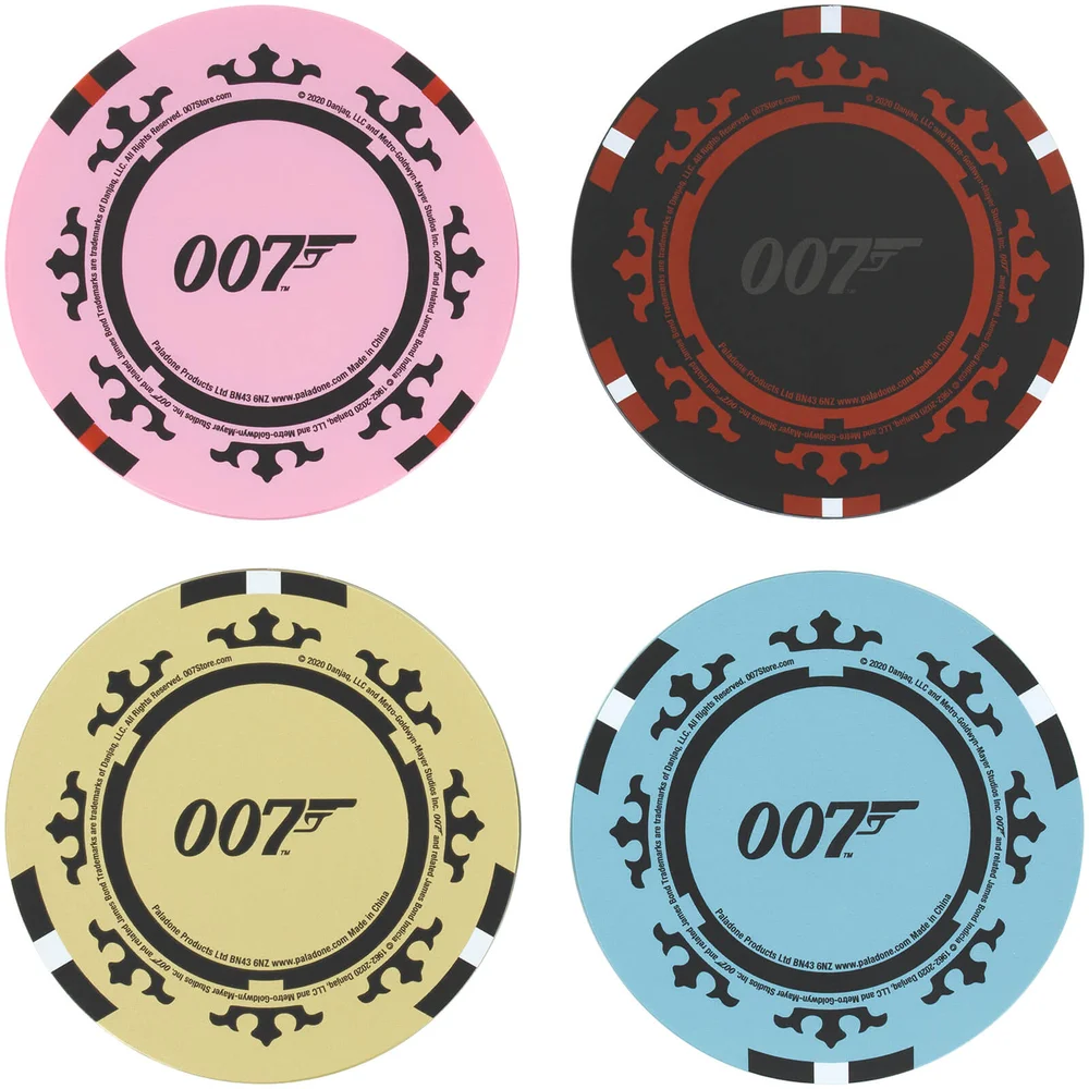 Dessous de Verre en Forme de Jetons de Poker , ames Bond Casino Royale Image 1