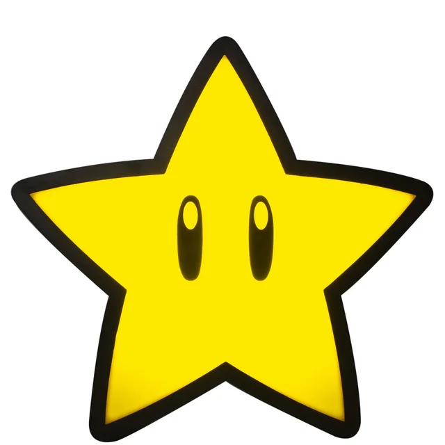 Super Mario Super Star Lampe avec Projection de Lumière