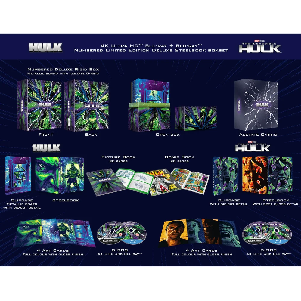 La collection Universal Hulk - 4K Ultra HD Ensemble Coffret, Exclusivité Zavvi Image 1