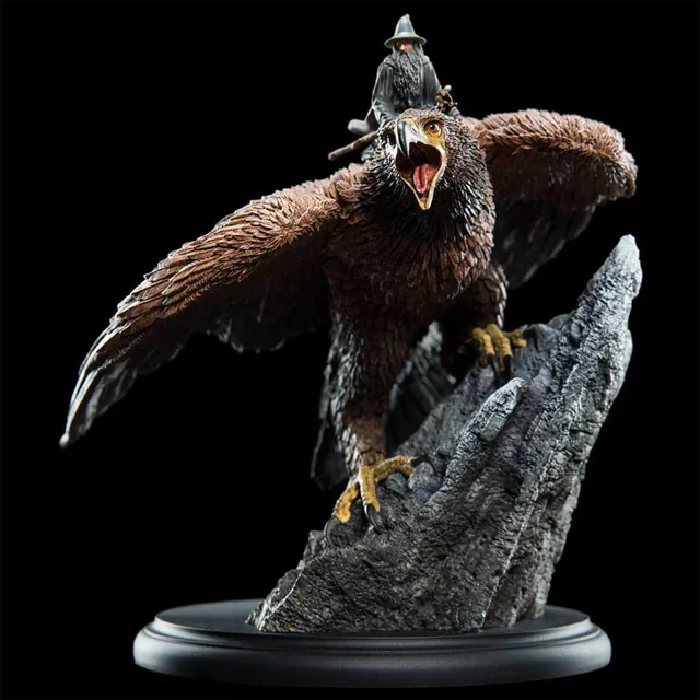 Weta Collectibles Le Seigneur des Anneaux Statuette Gandalf sur Gwaihir 15 cm