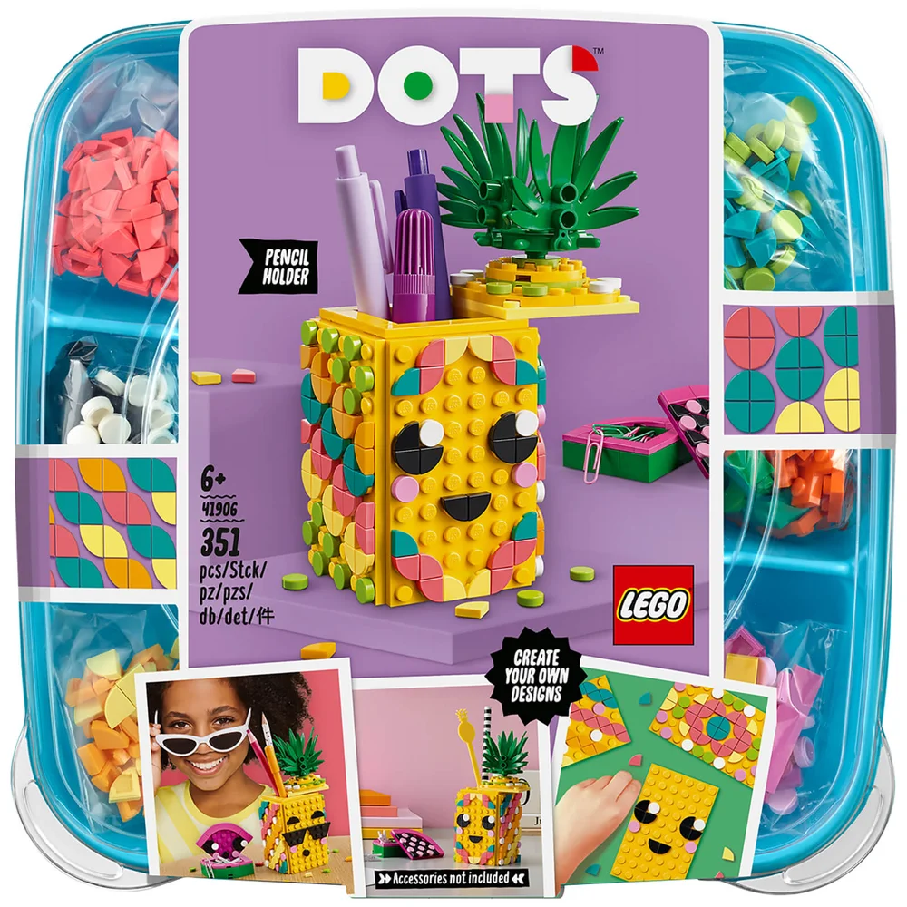 LEGO DOTS : Le pot à crayons Ananas (41906) Image 1
