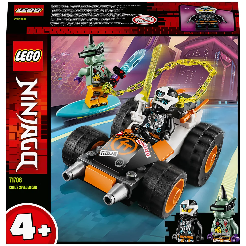 LEGO NINJAGO : Ensemble de Jeu de Construction Le bolide de Cole (71706) Image 1