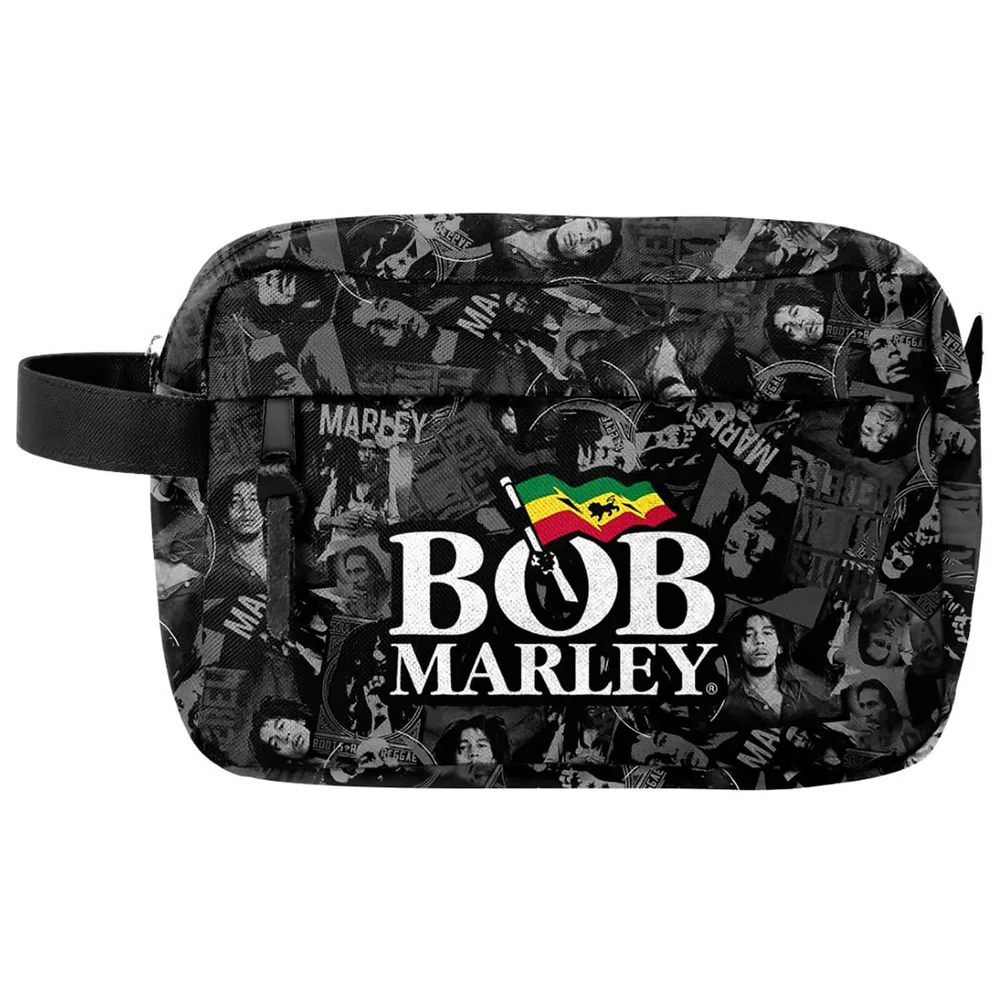 Rocksax Bob Marley Collage Wash Bag Image 1