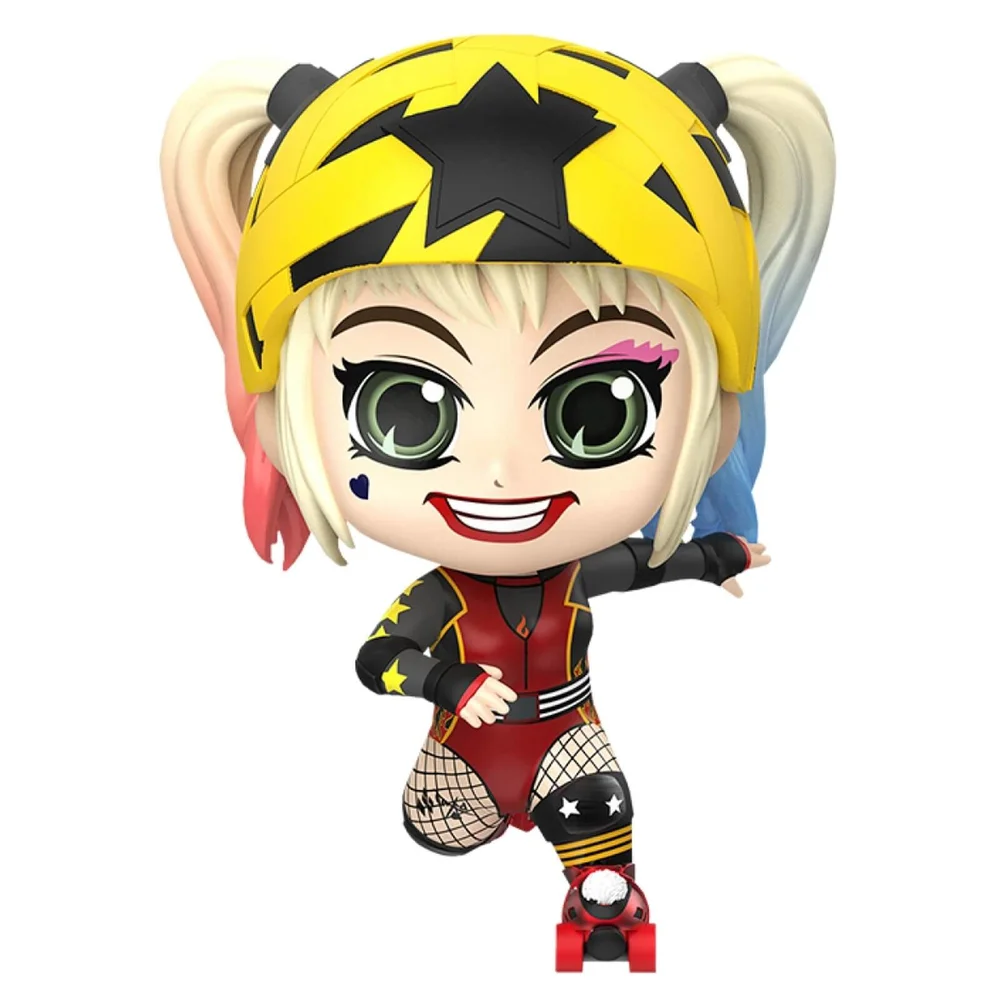 Hot Toys Oiseaux de Proie Mini Figurine Cosbaby Harley Quinn (Version Roller Derby) 11cm Image 1