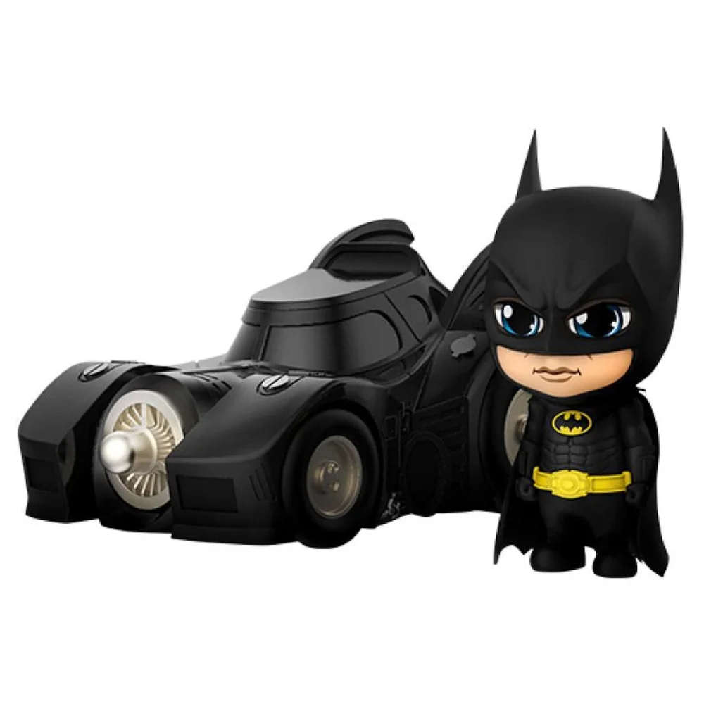 Hot Toys Batman (1989) Mini Figurine Cosbaby Batman avec la Batmobile 12 cm Image 1