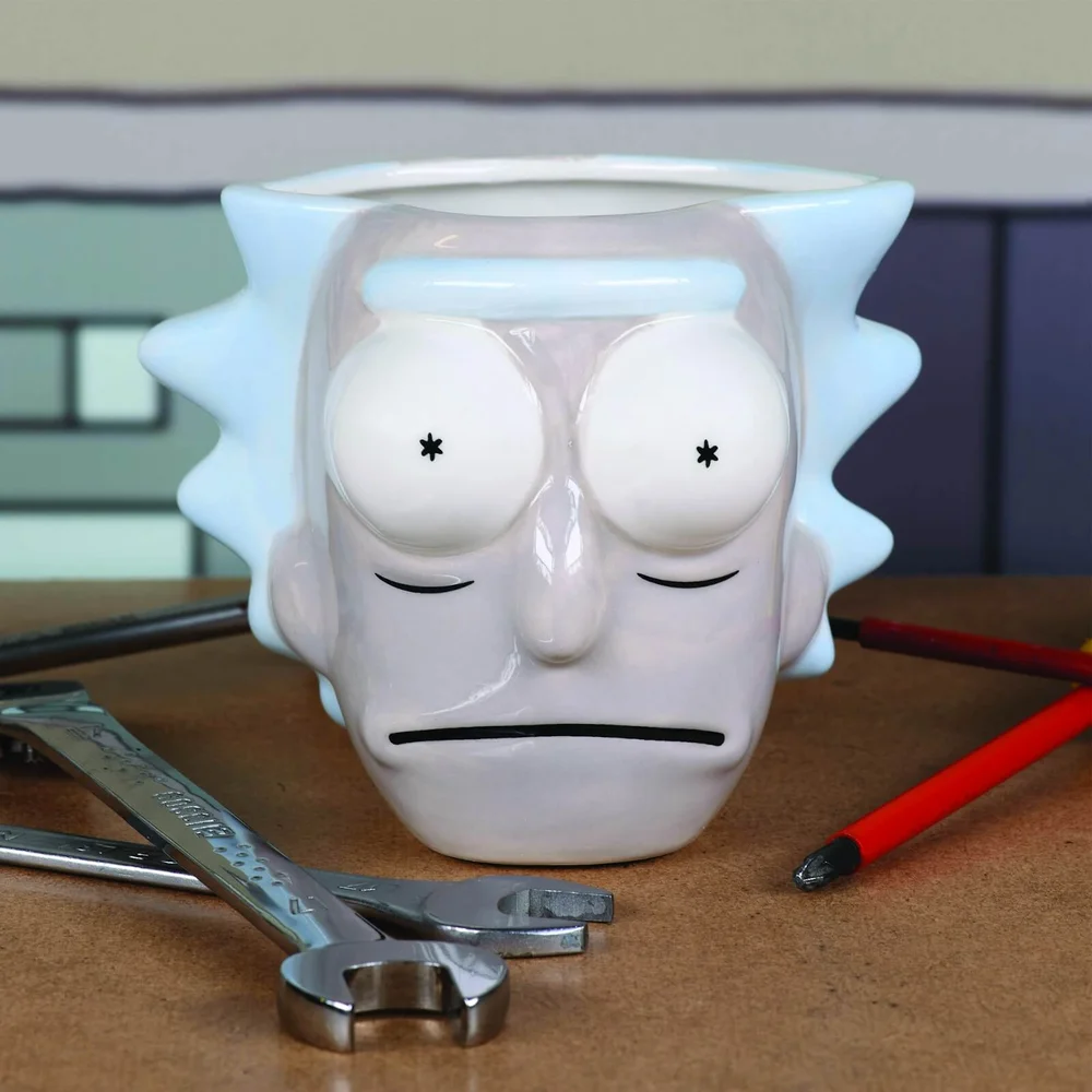Rick et Morty, Tasse Sculptée 3D Tête de Rick Image 1