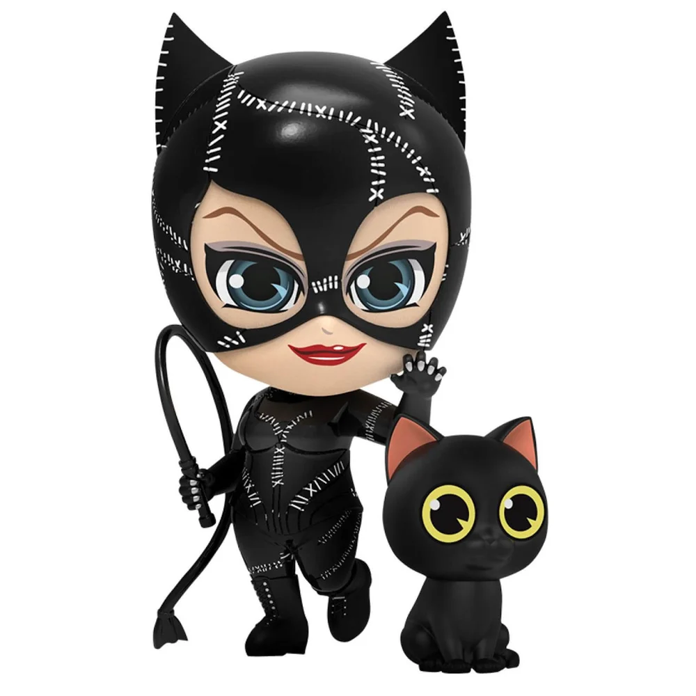 Hot Toys Batman Le Défi Mini Figurine Cosbaby Catwoman avec fouet 12 cm Image 1