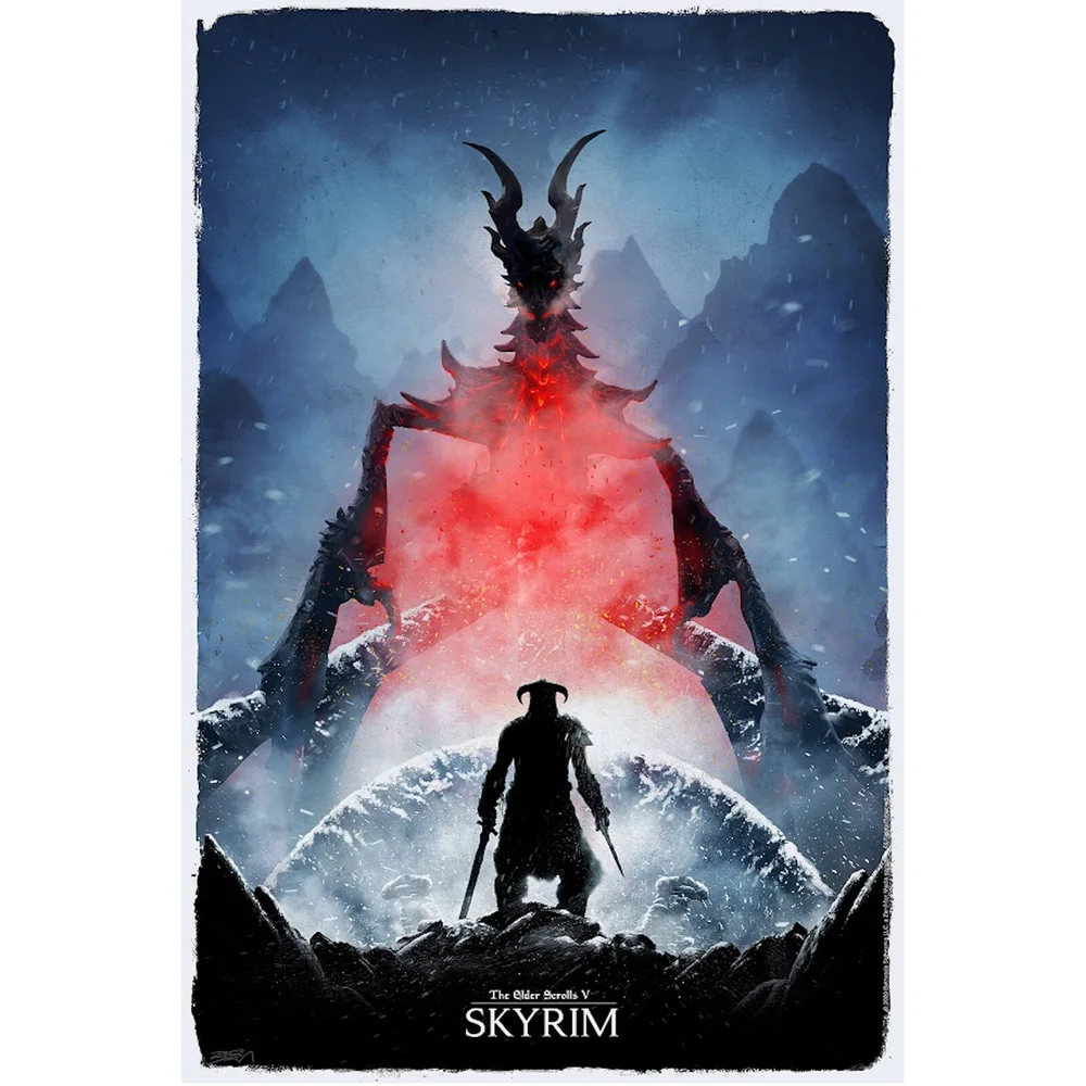Exclusivité Zavvi : Poster Fine Art Skyrim Bethesda Image 1
