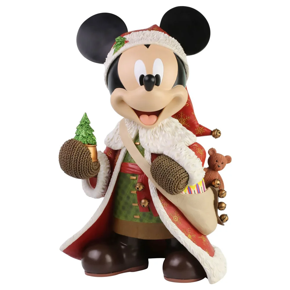 Disney Showcase Collection Christmas Mickey Mouse Statement Figurine 46cm Image 1